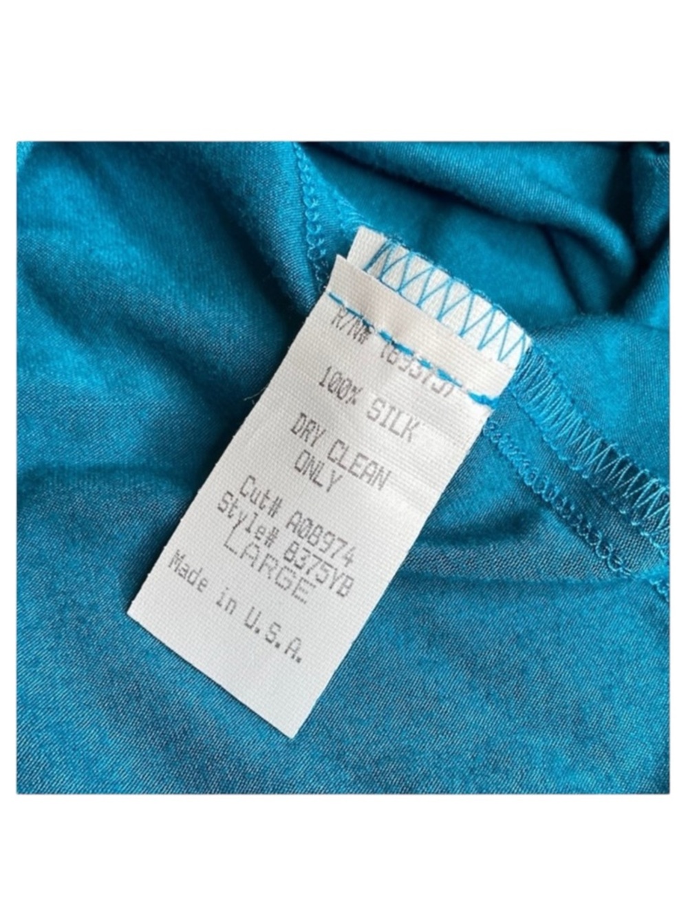 new Sky ☀︎︎ Etched Leather Bodice Embellished Sexy Strappy Silk Top ☀︎︎ Teal - Picture 13 of 16